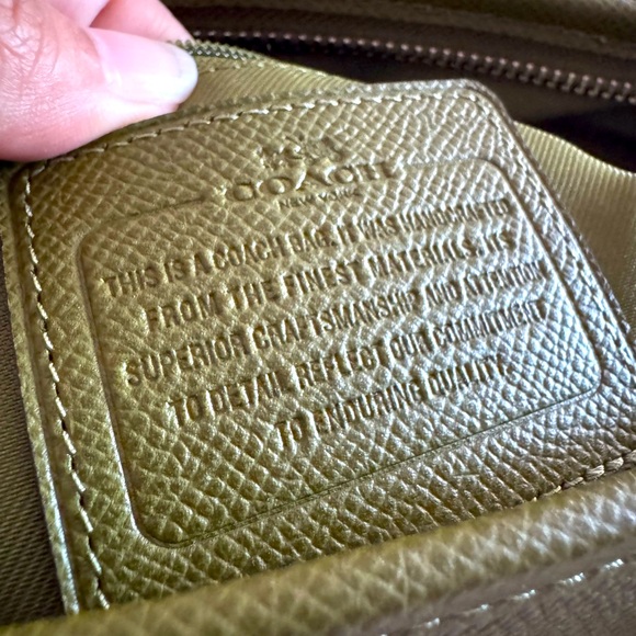 Coach Green Leather Satchel - Picture 7 of 8